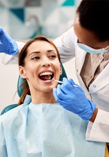 a patient undergoing preventive dentistry near Salt Lake City