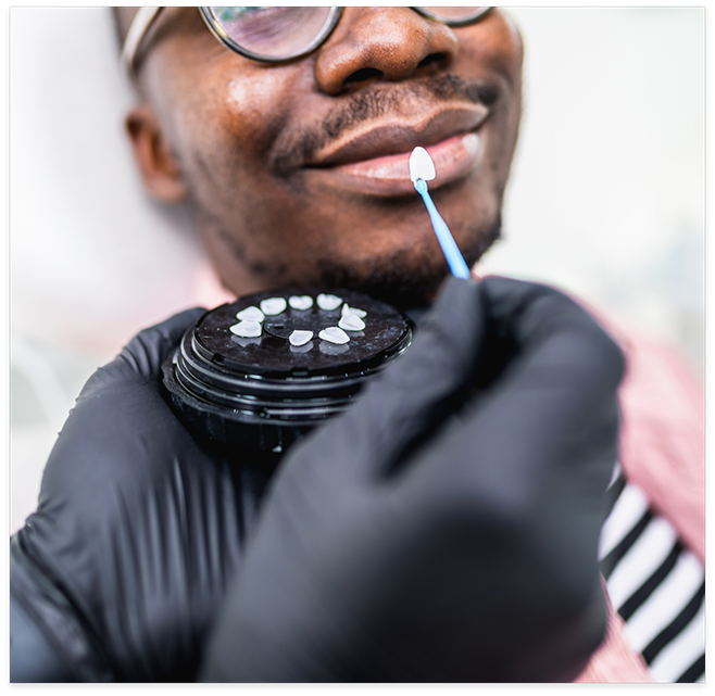 Dental patient about to receive veneers in Cottonwood Heights